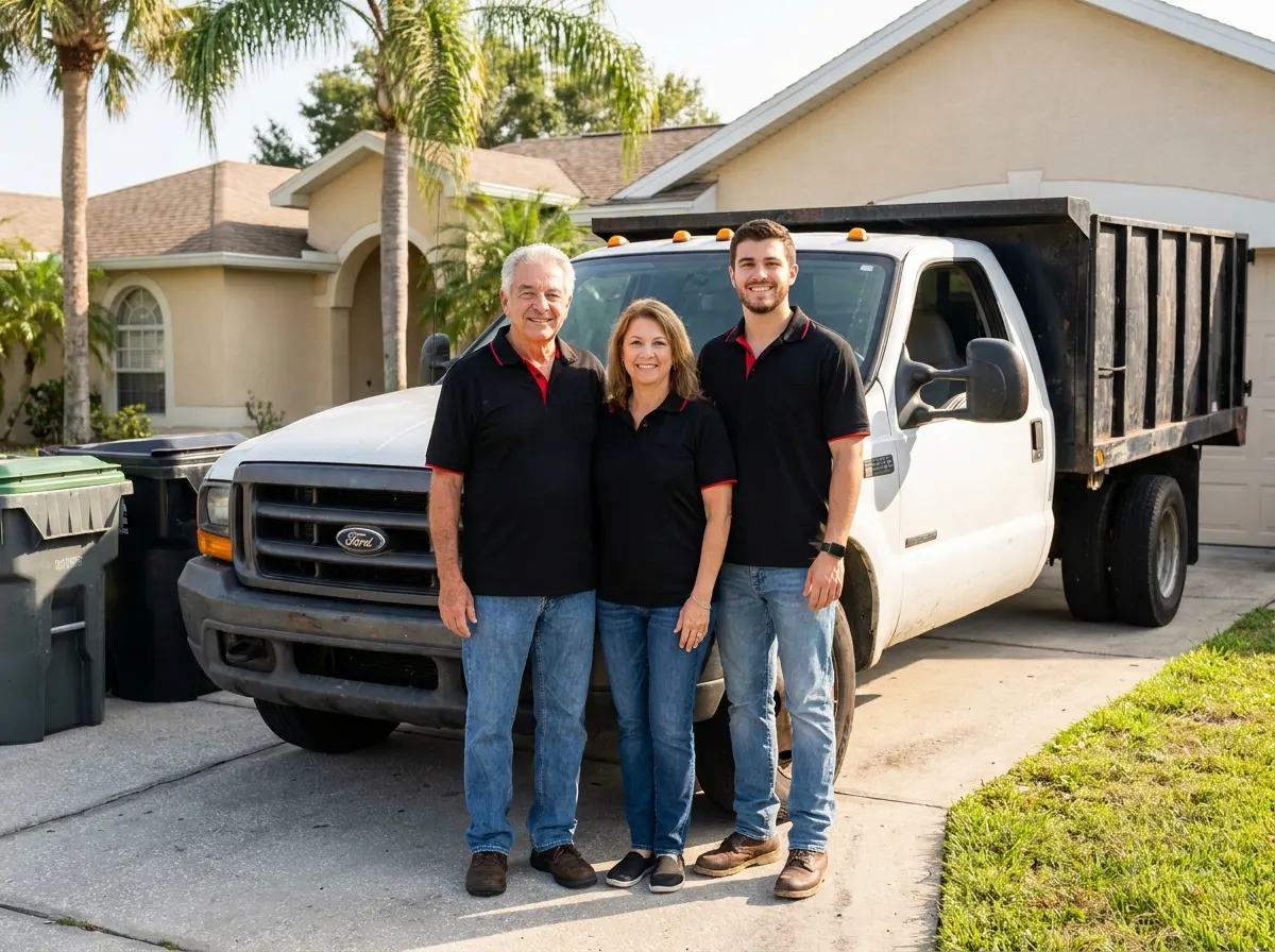 Clay County Dumpster Rental garbage collection service team in tampa, FL